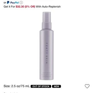 Fenty Skin Dew N Plump Hydrating Nectar Face Mist.